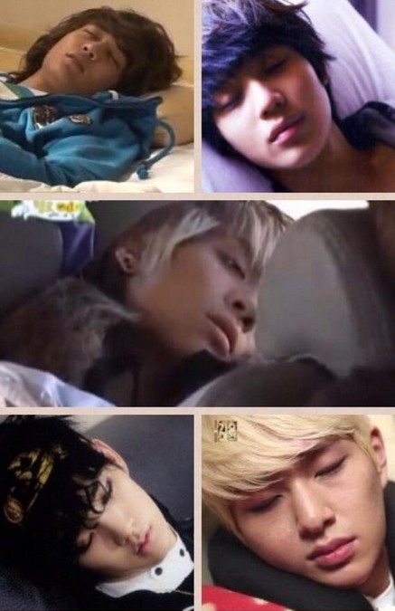 SHINee (シャイニー）のメンバーたちは、ちゃんと睡眠時間取れてる？寝顔画像写真